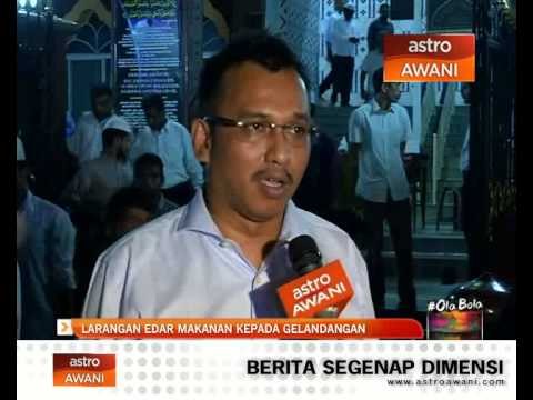 Larangan edar makanan kepada gelandangan