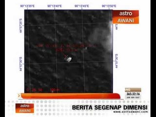 Satelit China cerap satu objek terapung di Lautan Hindi