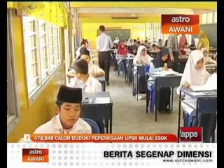 478,848 calon duduki UPSR 2013