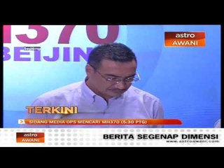 Press Conference on missing MH370, Day 15 (22/03/2014)