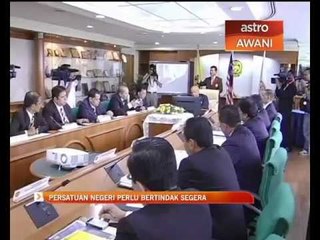 Persatuan Negeri perlu bertindak segera