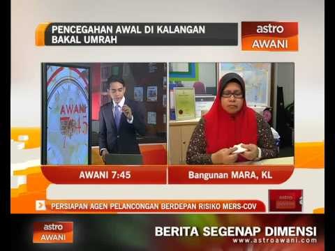 Pencegahan agen pelancongan berdepan risiko Mers-Cov
