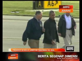 Presiden AS mula lawatan seminggu ke Asia