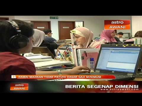 Ramai majikan tidak patuhi dasar gaji minimum