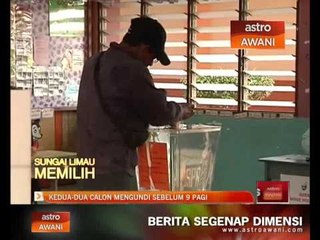 Kedua-dua calon mengundi sebelum 9 pagi