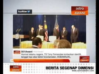 Obama ucap 'semoga berjaya' QPR semasa #obamainkl