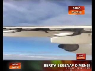 Rakaman video kebakaran pesawat mula viral di internet