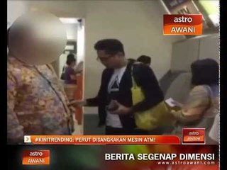 #kinitrending: Perut disangka mesin ATM!