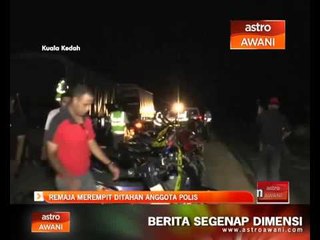 Remaja rempit rempuh polis berjaya ditahan
