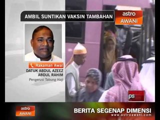 Ambil suntukan vaksin tambahan