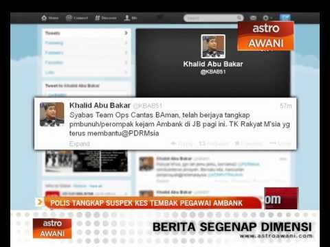 Polis tangkap suspek kes tembak pegawai Ambank