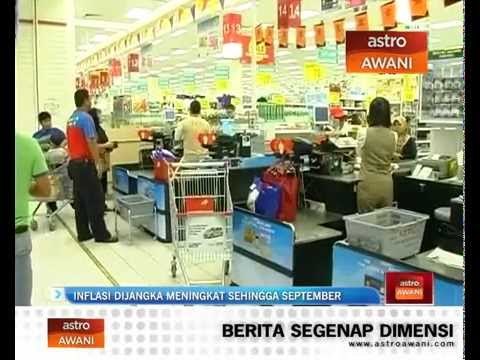 Inflasi dijangka meningkat sehingga September