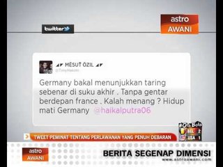Tweet peminat tentang perlawanan yang penuh debaran
