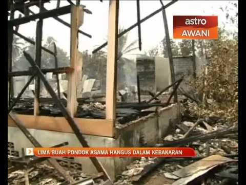 Lima buah pondok agama hangus dalam kebakaran