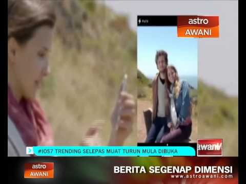 #IOS7 trending selepas muat turun mula dibuka