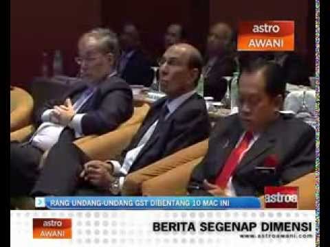 Rang Undang-undang tentang GST dibentang 10 Mac ini