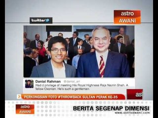 Perkongsian foto #throwback Sultan Perak ke-35