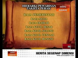 Hierarki pewarisan takhta Perak