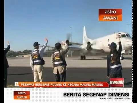 Pesawat berlepas pulang ke negara masing - masing