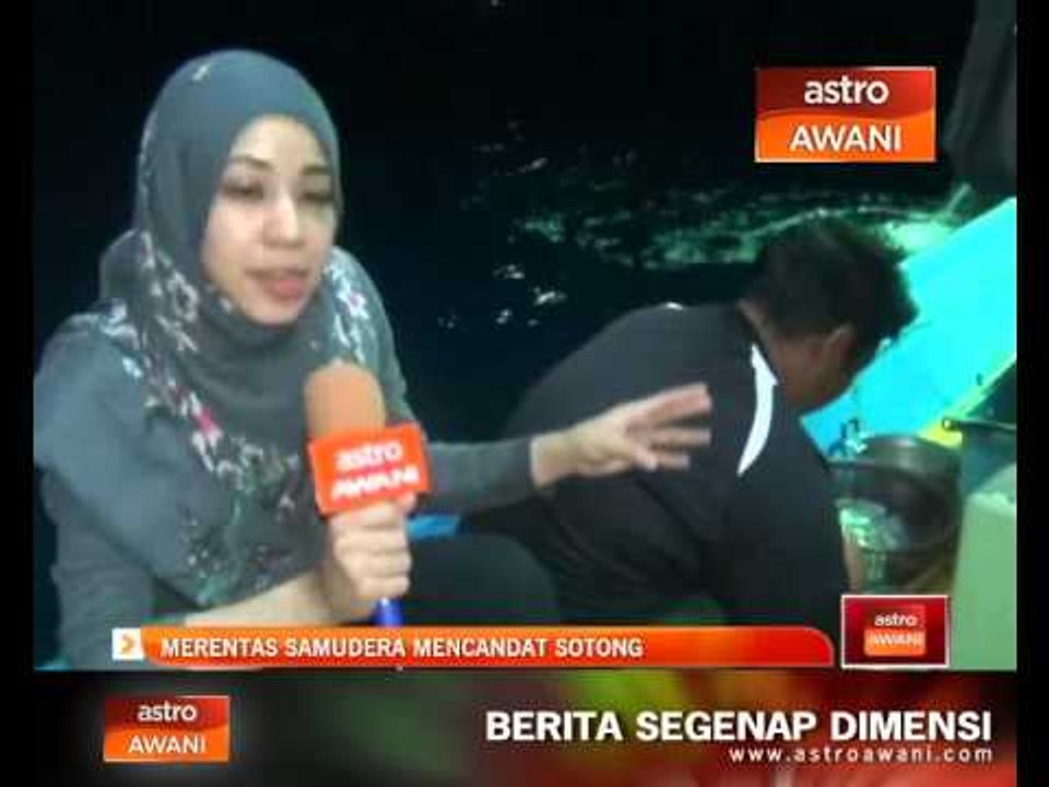 Merentas samudera mencandat sotong