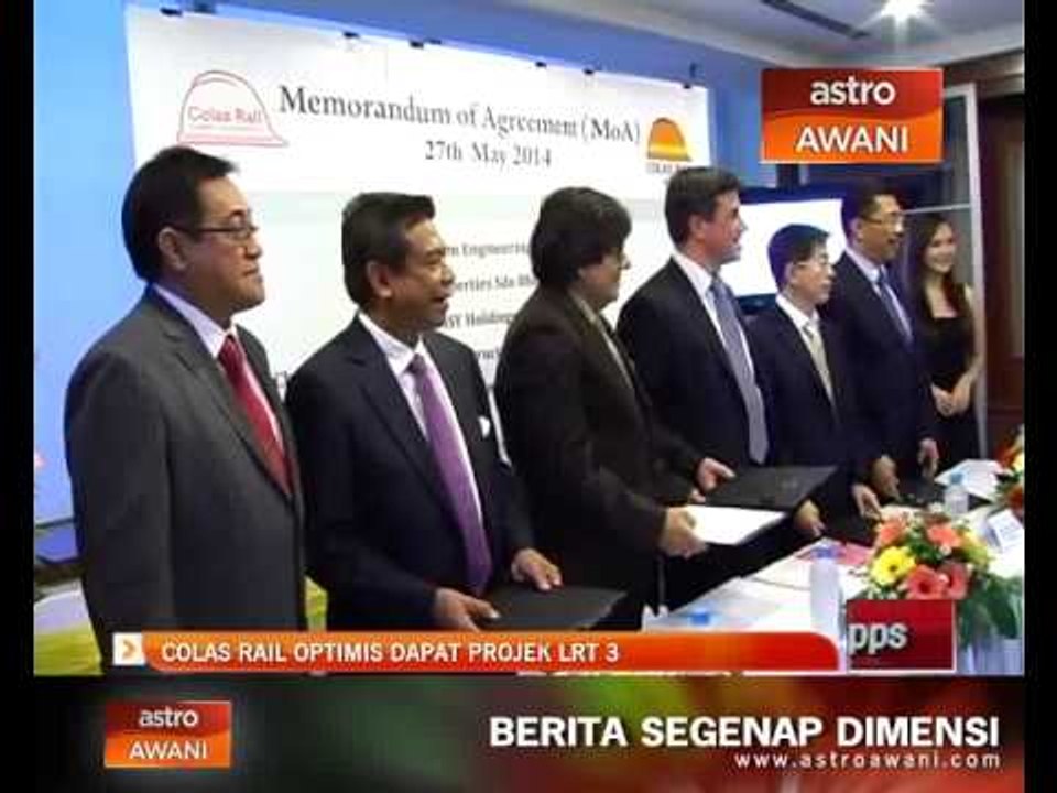 Colas Rail optimis dapat projek LRT 3