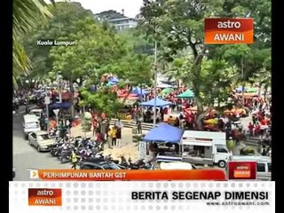 Bantah GST: Laporan di sekitar Masjid Negara (2:00pm)