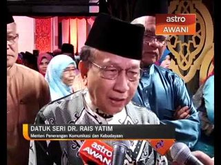 Minat terhadap berzanji dan marhaban perlu dipupuk - Rais Yatim