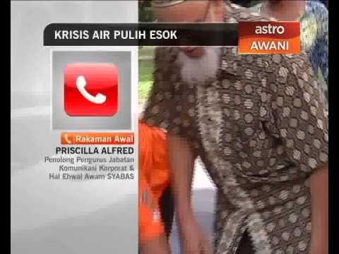 90% bekalan air dijangka pulih esok