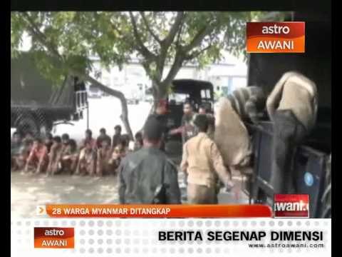 28 warga Myanmar ditangkap semasa cubaan haram memasuki Malaysia