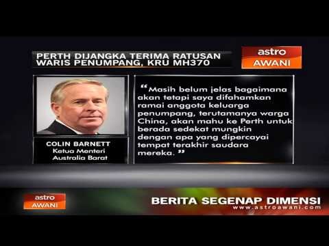 Perth sedia terima ratusan waris penumpang, kru MH370