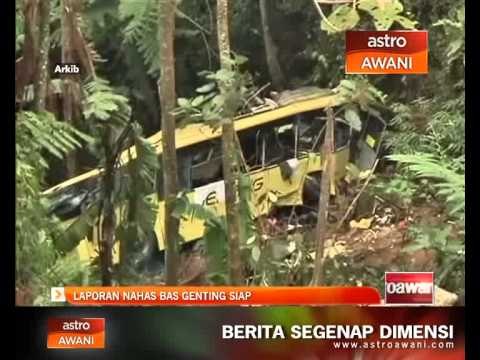 Laporan nahas bas Genting siap