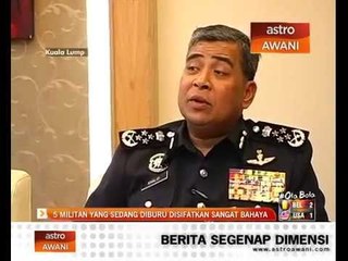 5 militan yang sedang diburu disifat sangat bahaya