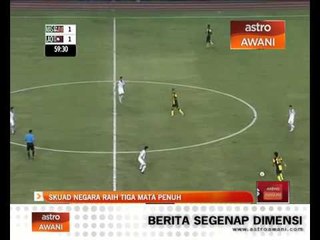 Skuad negara raih tiga mata penuh