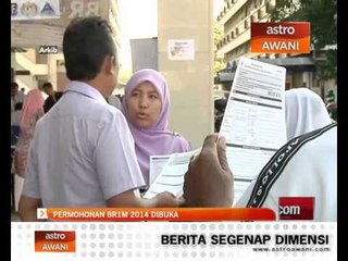 Permohonan BR1M 2014 dibuka