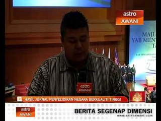 Hasil jurnal penyelidikan negara berkualiti tinggi