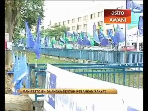 Manifesto BN dijangka sentuh kebajikan rakyat