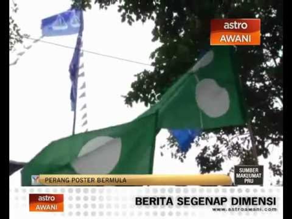 Perang poster bermula