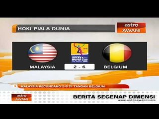 Malaysia kecundang 2-6 di tangan Belgium