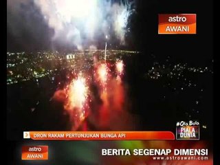 Drone rakam pertunjukan bunga api