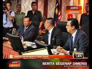 Jangan lapor berita tidak sahih