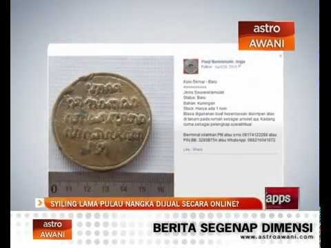 Syiling lama Pulau Nangka dijual secara online?