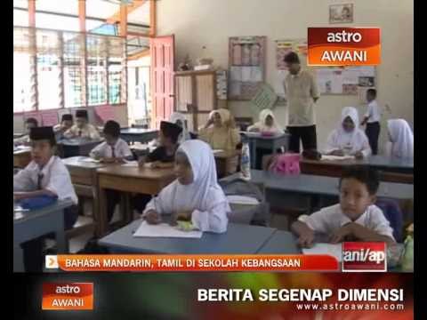 Bahasa Mandarin, Tamil di sekolah kebangsaan