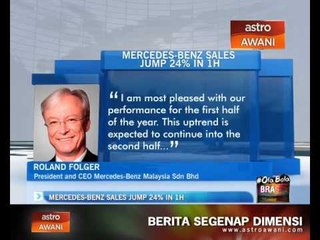 Mercedes-Benz sales jump 24% in 1H