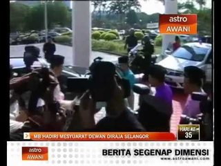 Download Video: MB Khalid hadiri mesyuarat Dewan Diraja Selangor