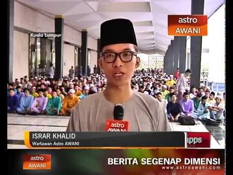 Solat sunat Aidilfitri 1435H di Masjid Negara