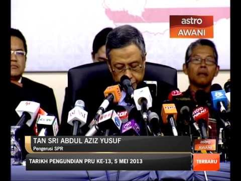 SPR tetapkan tarikh penamaan calon & pengundian