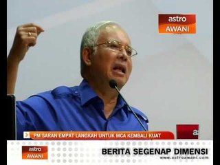 PM saran empat langkah untuk MCA kembali kuat