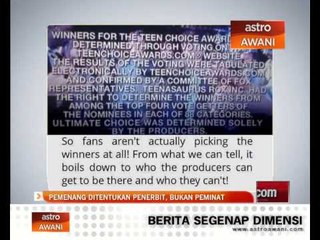 Pemenang ditentukan penerbit, bukan peminat