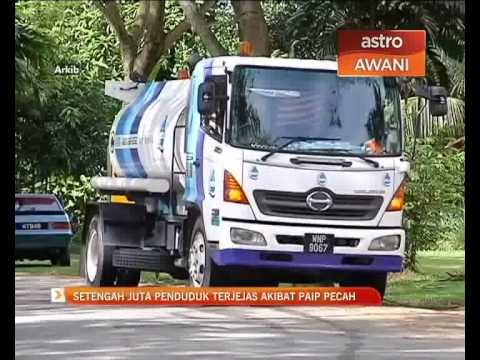 Setengah juta penduduk terjejas akibat paip pecah