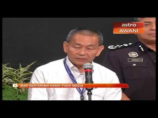 MAS berterima kasih pada media